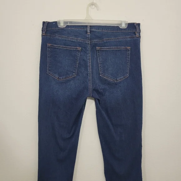 LOFT Ann Taylor Modern Skinny Embroidered Cuff Jeans 10/30 - Picture 4 of 6